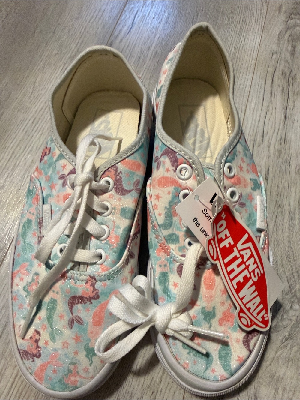 Vans mermaid sneakers size 6 new with tags